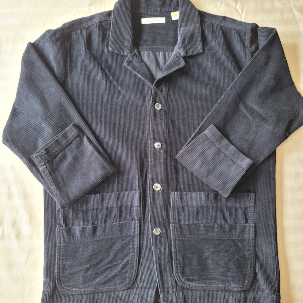 adam mar Navy Corduroy Jacket Size L
